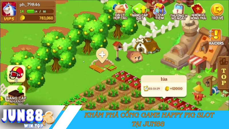 Sự hấp dẫn và thú vị của tựa game Happy Pig Slot tại Jun88 2 Kham pha cong game Happy Pig Slot tai Jun88
