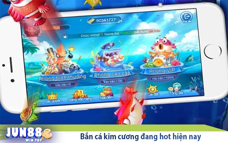 Bắn cá kim cương - Săn cá đã tay, kiếm lời khủng đầy túi 2 ban ca kim cuong dang hot hien nay