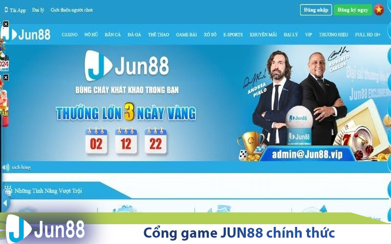 Hướng Dẫn Nạp Tiền Jun88 Đơn Giản - Nhanh Chóng 3 cong game jun88 chinh thuc