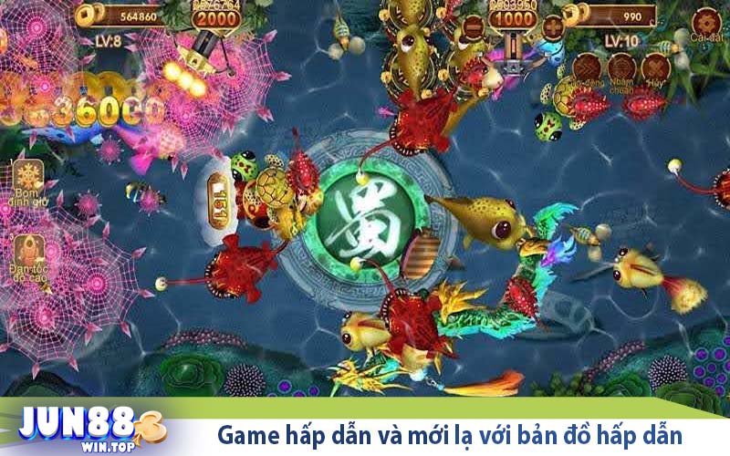 Bắn cá Tam quốc - Tham gia săn cá trong cuộc chiến cổ đại 3 game hap dan va moi la voi ban do hap dan