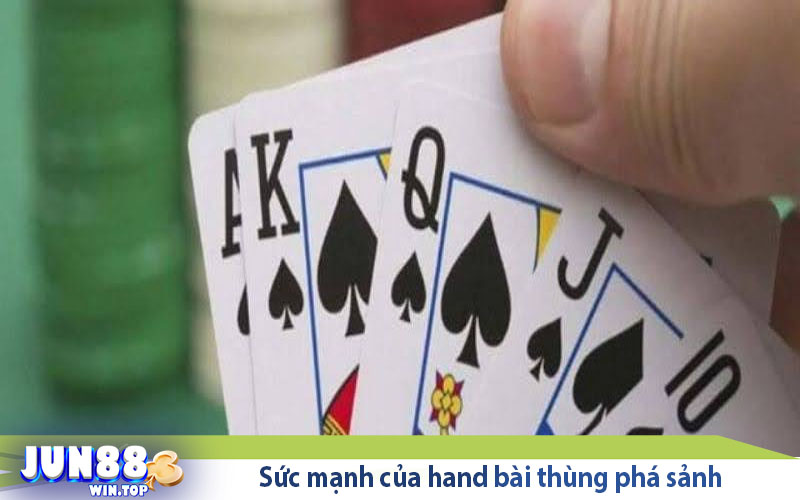 Thùng phá sảnh trong các game bài Poker, Xì Tố, Mậu Binh 4 suc manh cua hand bai thung pha sanh